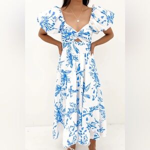 NWT Blue and White Summer Dress